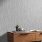111727 - Grasscloth Texture Wallpaper - Grey - Graham & Brown