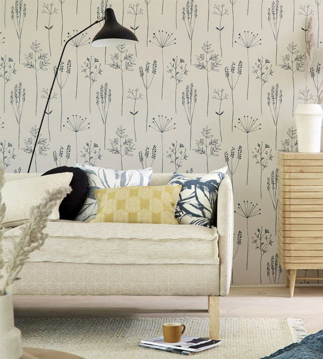 Stipa Room Wallpaper  - Gray