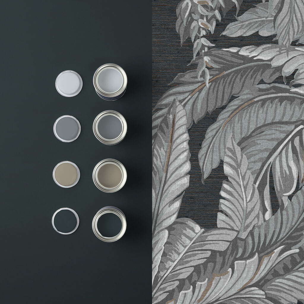 Daintree Palm Room Wallpaper 2 - Gray