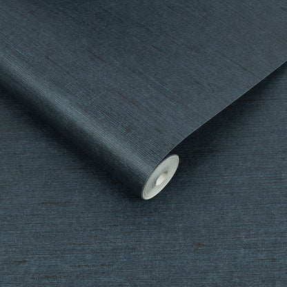 112021 - Silk Texture Wallpaper - Navy - Graham & Brown