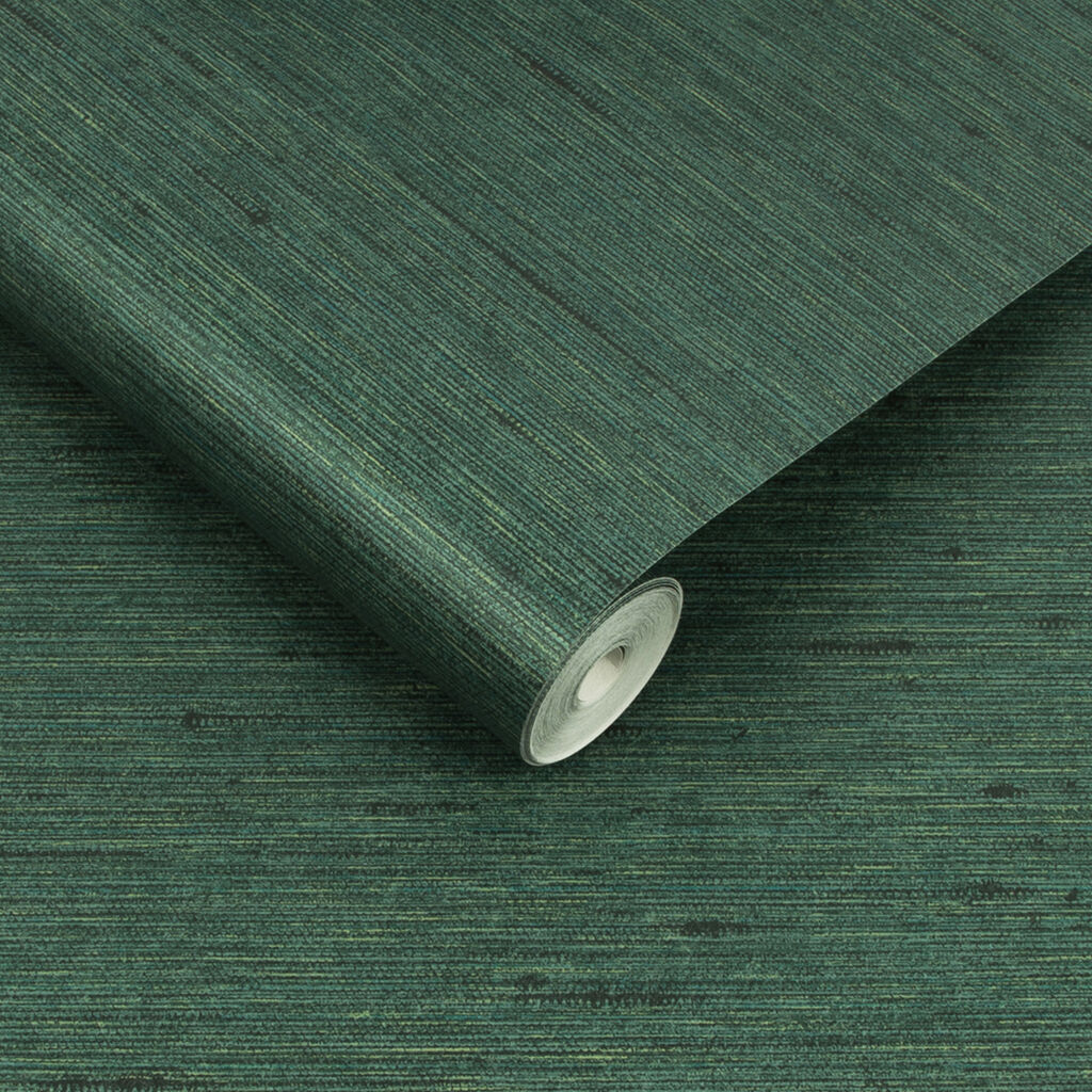 Silk Texture Room Wallpaper - Green
