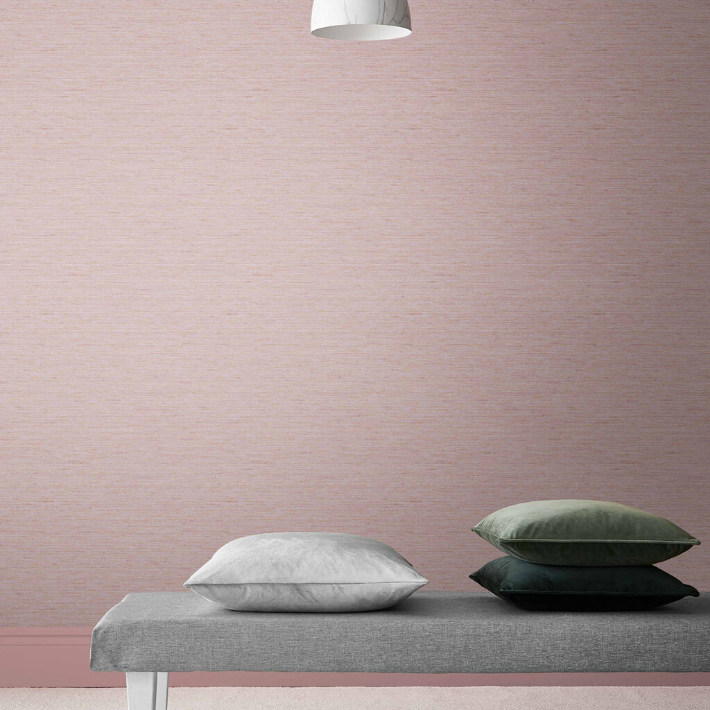 112024 - Silk Texture Wallpaper - Blush - Graham & Brown