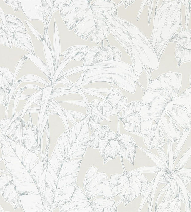 Parlour Palm Wallpaper - White