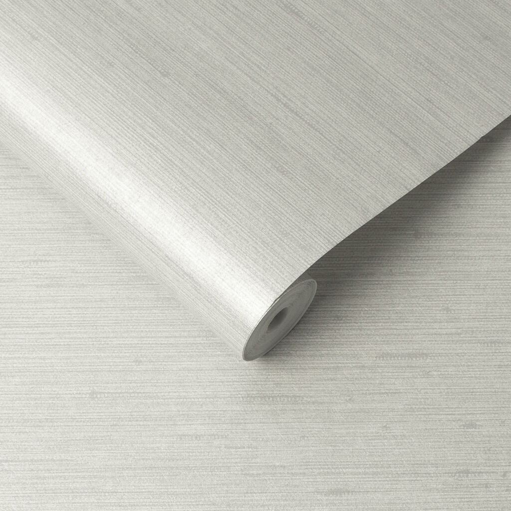 Silk Texture Room Wallpaper - Silver