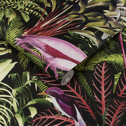 112193 - Midnight Tropic Wallpaper - Multi - Graham & Brown
