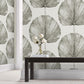 Palm Fan Room Wallpaper 3 - Gray