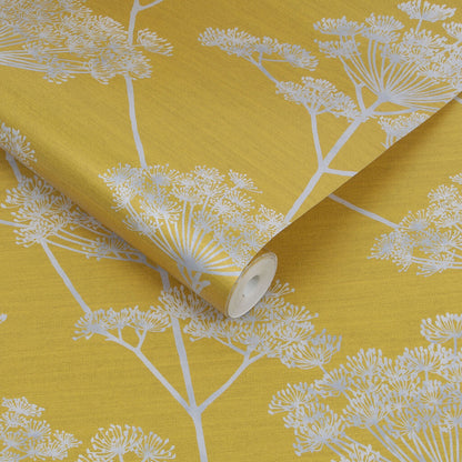 112206 - Hortus Wallpaper - Mustard - Graham & Brown