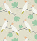 Love Birds Wallpaper - Cream