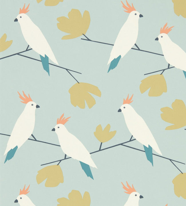 Love Birds Wallpaper - Blue
