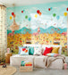 Lifes a Circus Nursey Room Wallpaper - Multicolor