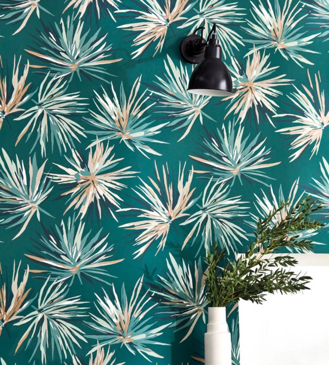 Aucuba Room Wallpaper 2 - Green