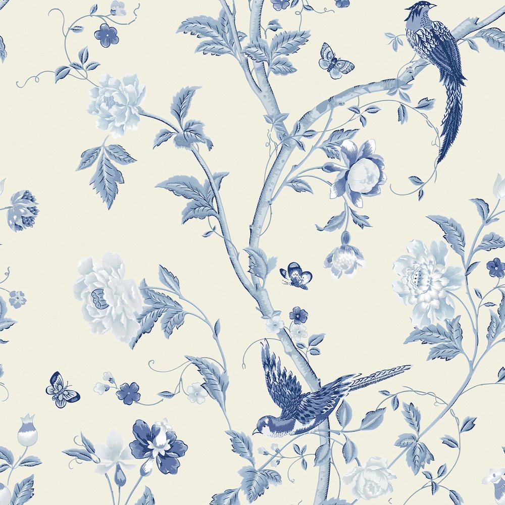 Summer Palace Wallpaper - Blue 