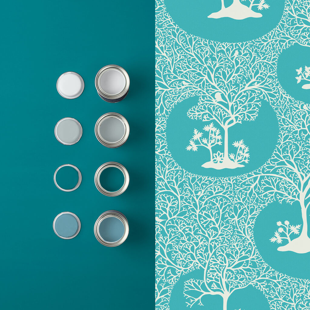 Magical Forest Room Wallpaper - Teal