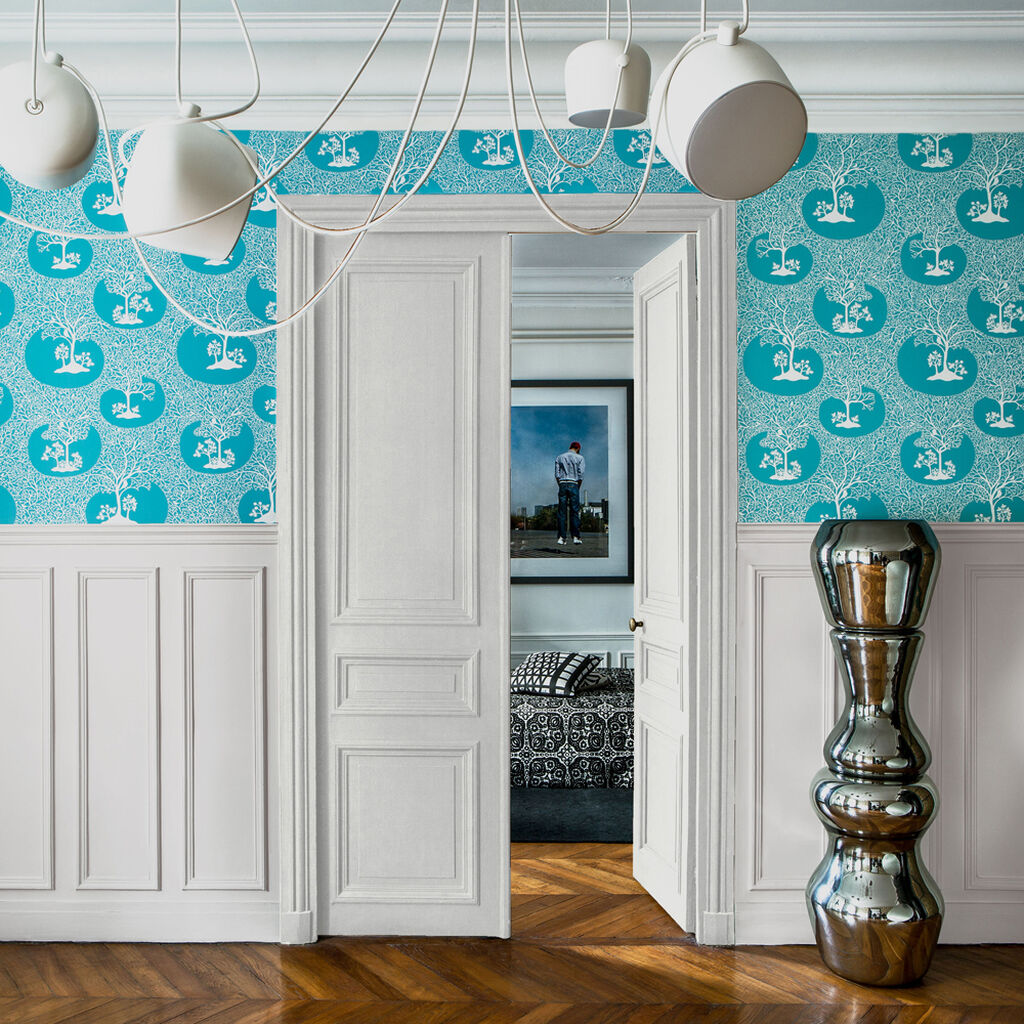 113473 - Magical Forest Wallpaper - Azure - Graham & Brown