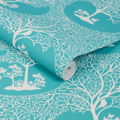 113473 - Magical Forest Wallpaper - Azure - Graham & Brown