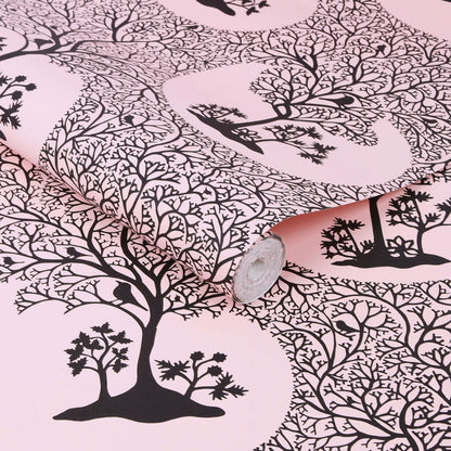 113475 - Magical Forest Wallpaper - Rose - Graham & Brown