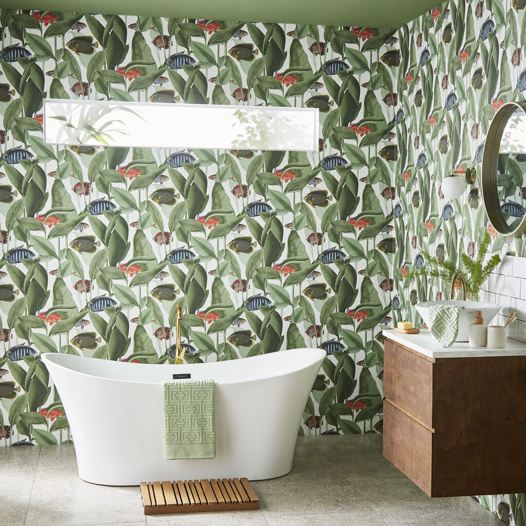 113938 - Aquarium Wallpaper - Lush - Graham & Brown