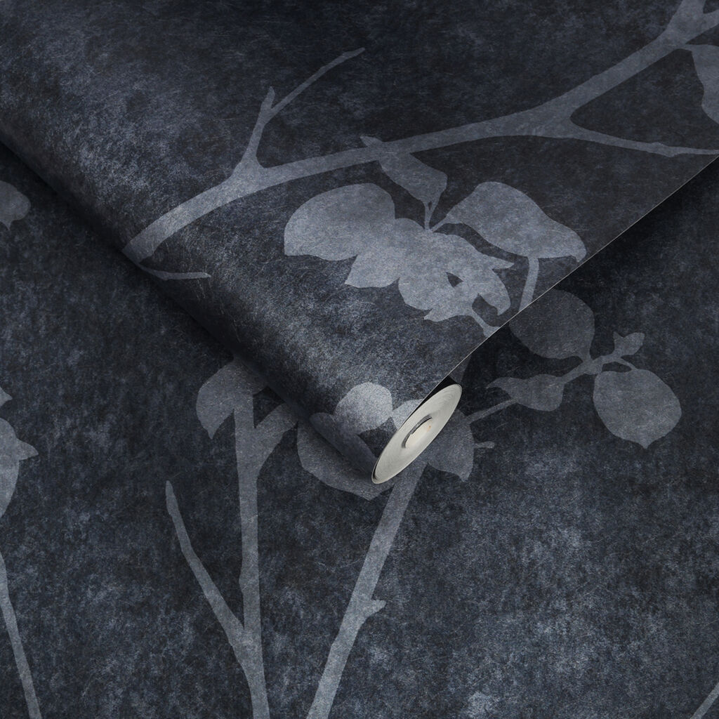 113941 - Brutal Beauty Wallpaper - Midnight - Graham & Brown