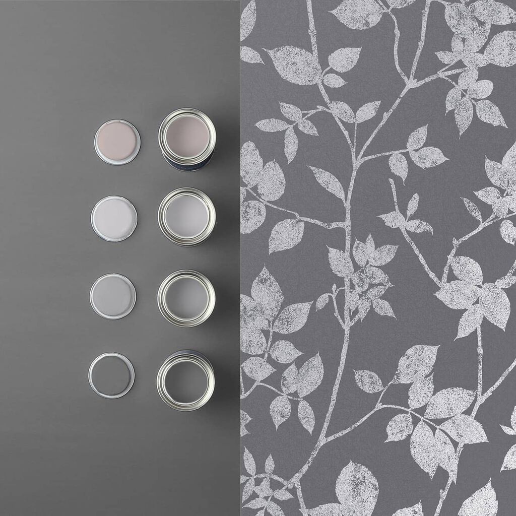 Luna Room Wallpaper - Gray