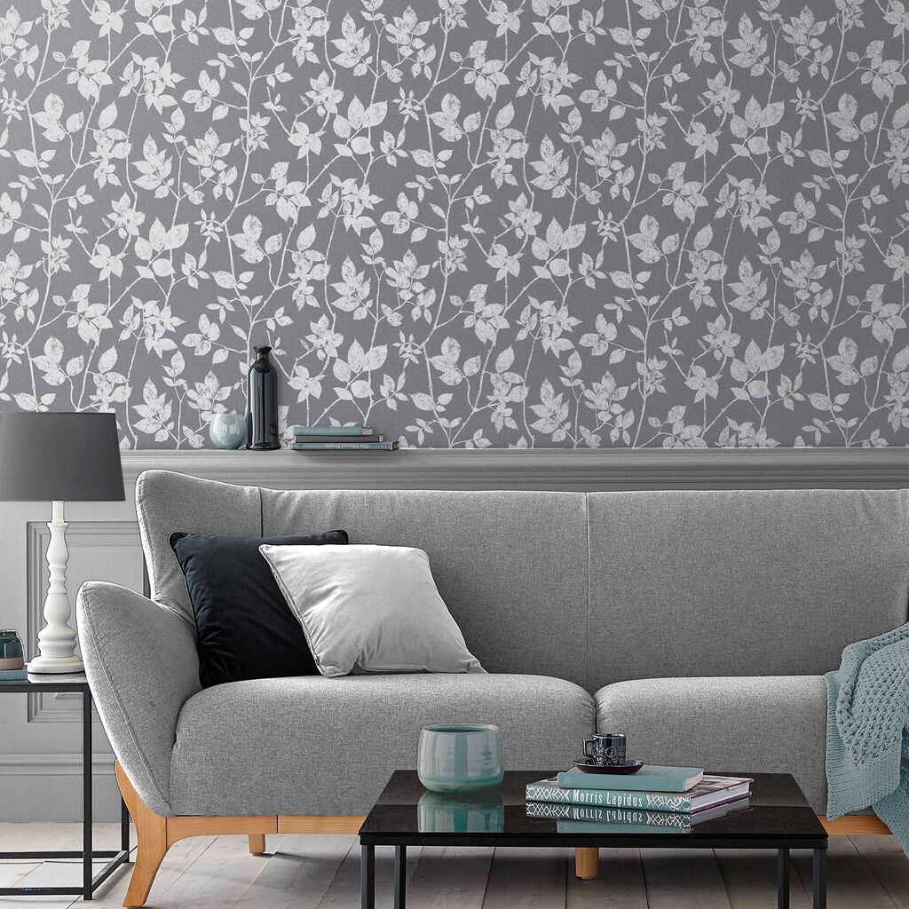 113947 - Luna Wallpaper - Pepper - Graham & Brown