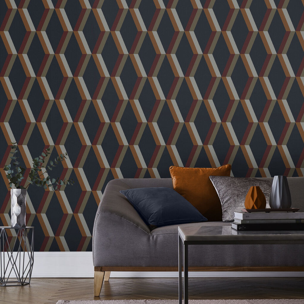113949 - Cirque Wallpaper - Nuit - Graham & Brown