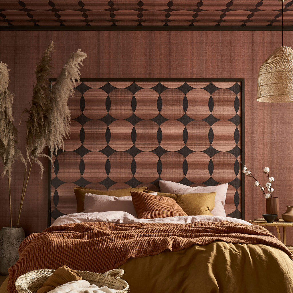 113950 - Tramonto Wallpaper - Amber - Graham & Brown