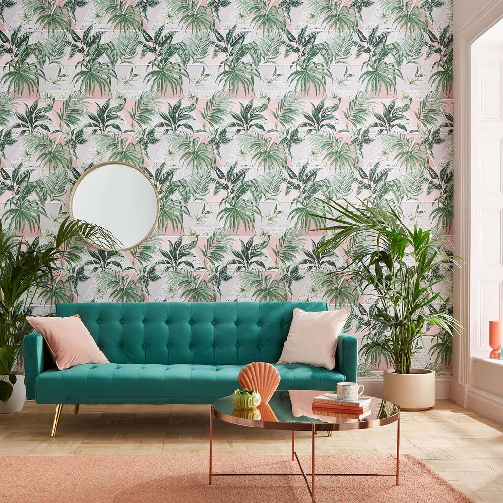 Millennial Jungle Room Wallpaper 2 - Green