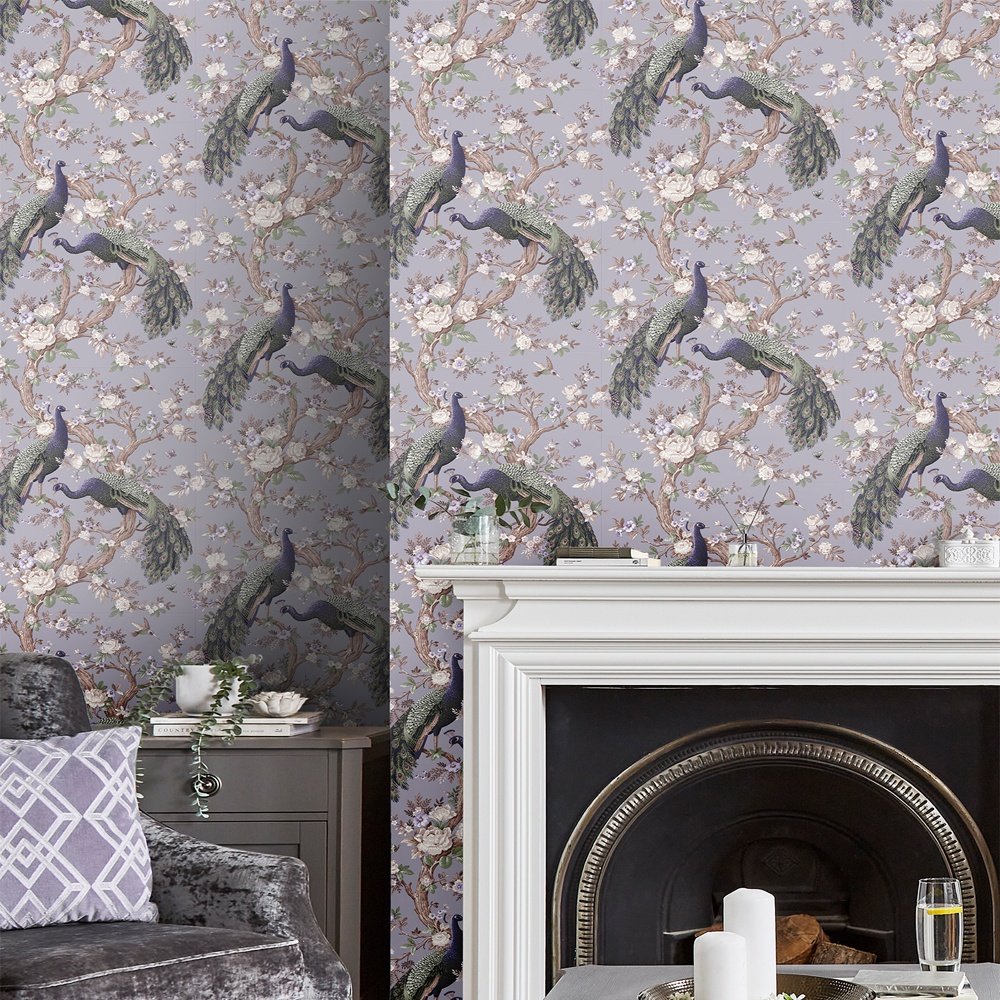 Belvedere Room Wallpaper 2 - Purple