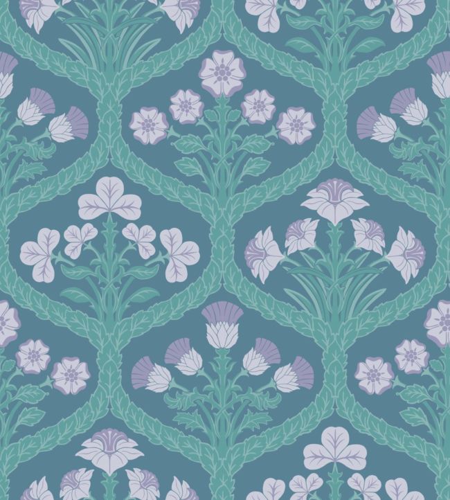 Floral Kingdom Wallpaper - Blue - Cole & Son