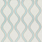 Juniper Ogee Embroidery Fabric - Blue