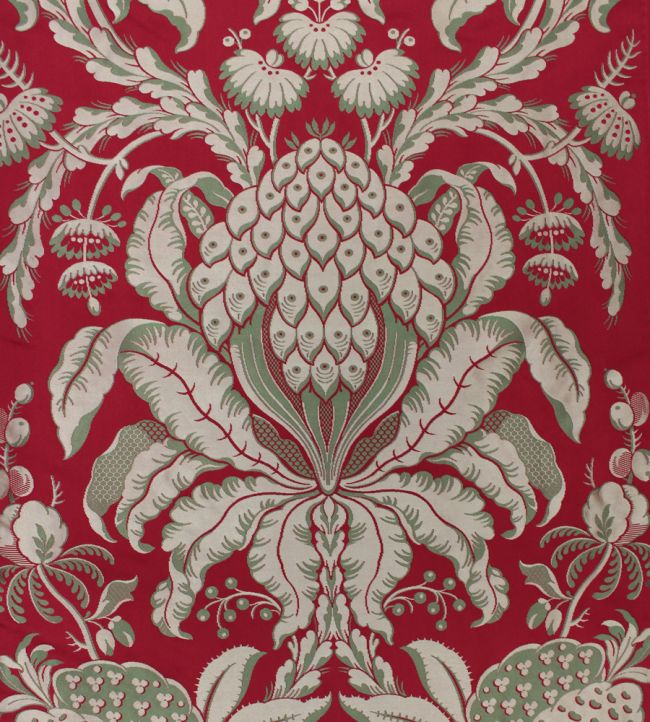 Les Ananas Fabric - Red 