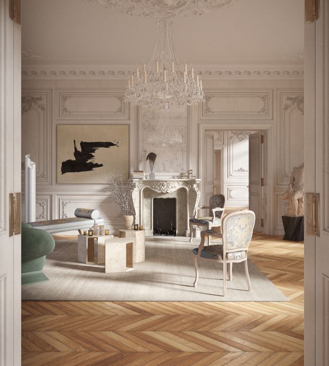 Les Ananas Room Fabric 3 - Cream