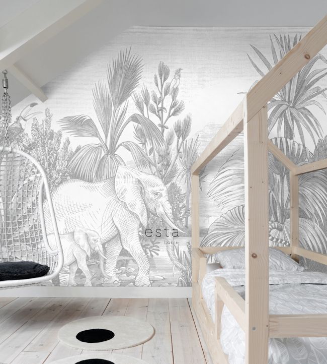 Jungle Room Wallpaper 3 - Gray