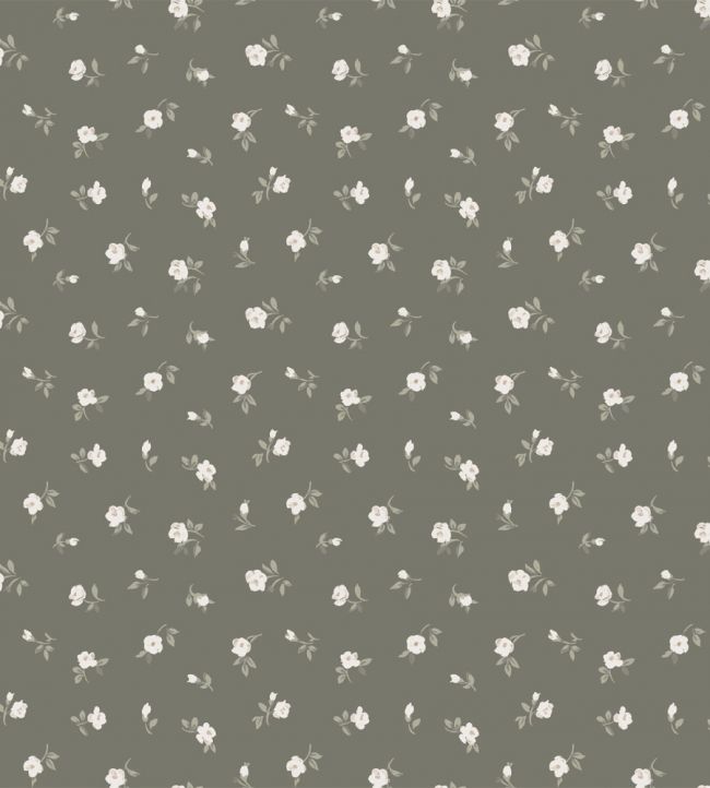 Floral Wallpaper - Gray
