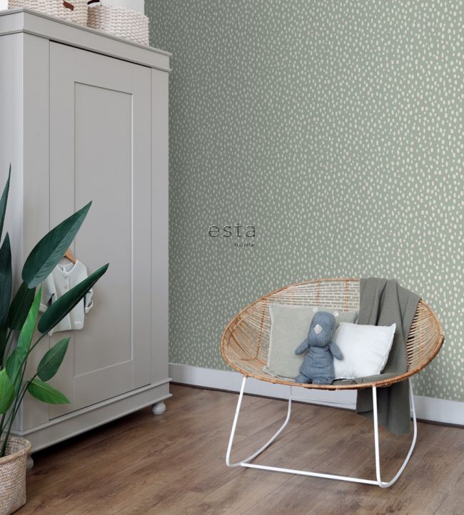 Dots and Spots Room Wallpaper 2 - Gray