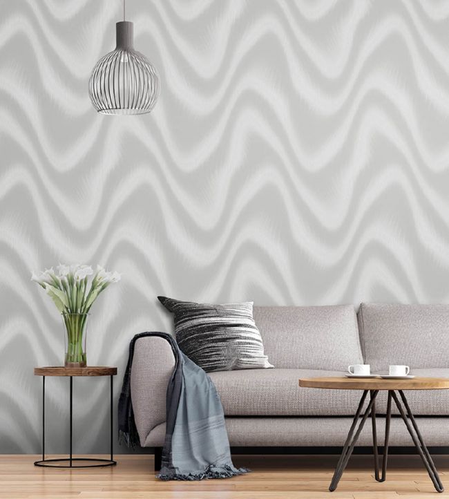 Surface Three Room Wallpaper - Silver