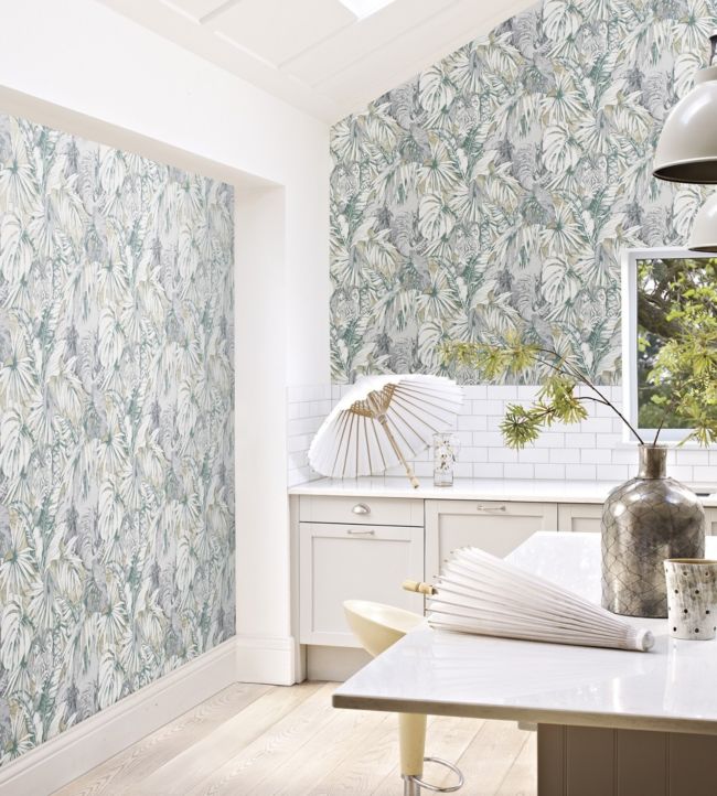 Samburu Room Wallpaper - Blue