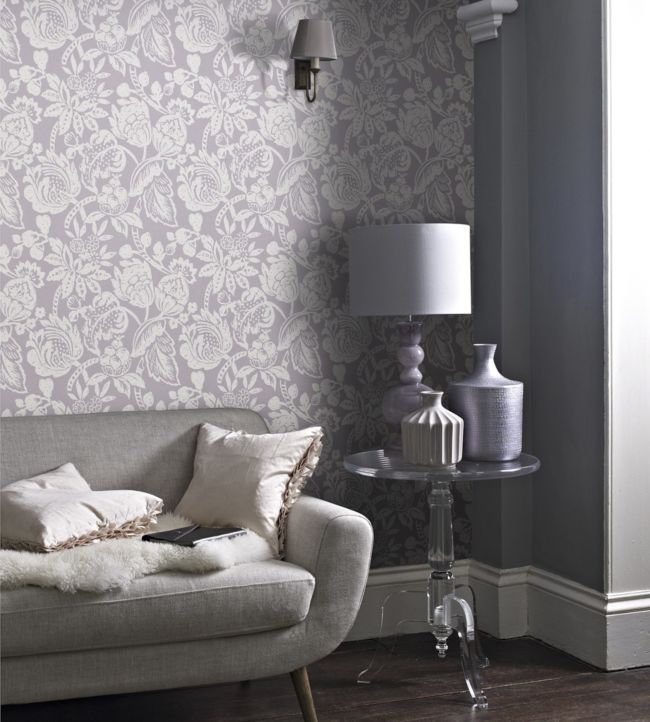 Sabi Room Wallpaper - Purple 
