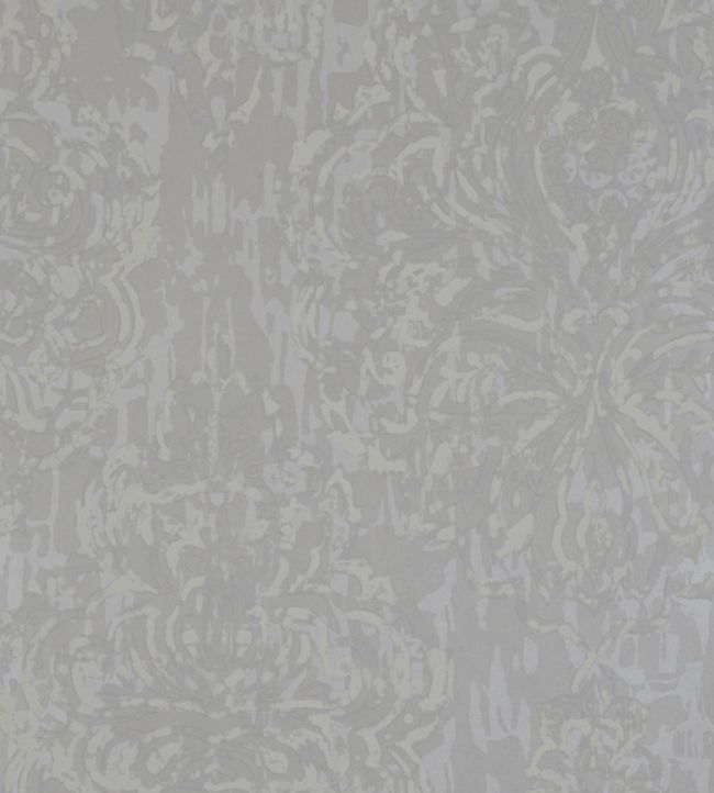 Zellige Wallpaper - Silver 