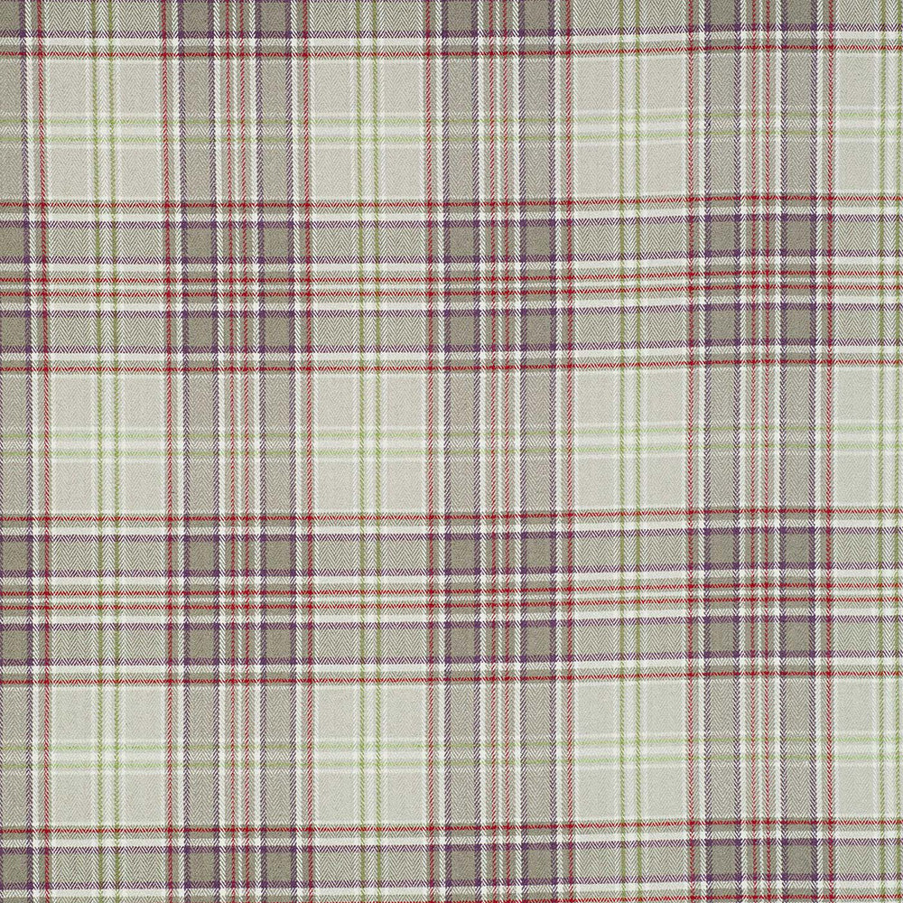 Voyage Maison Lythmore Plum Check Fabric - Multicolor