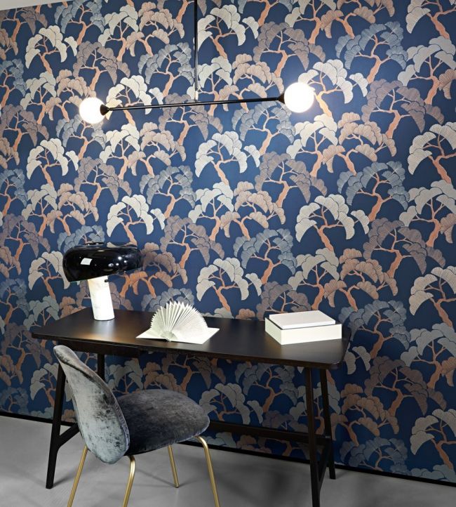 Carmona Room Wallpaper - Blue