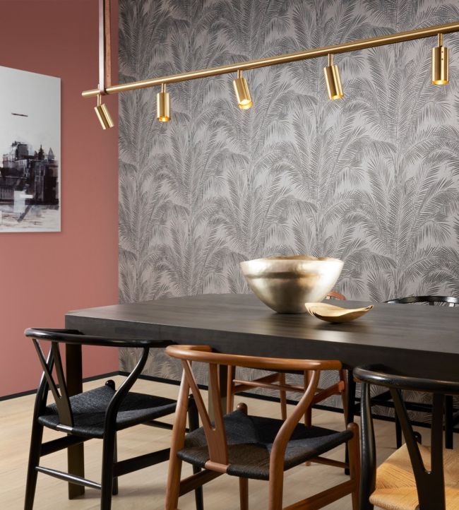 Sabal Room Wallpaper - Gray 