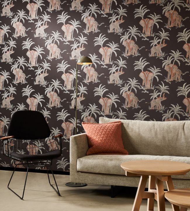 Tembo Room Wallpaper - Black