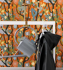 Melodi Nursey Room Wallpaper 2 - Orange
