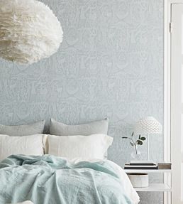 Poeme D Amour Room Wallpaper - Silver