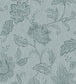 Indigo Bloom Wallpaper - Silver