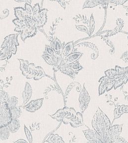 Indigo Bloom Wallpaper - Blue