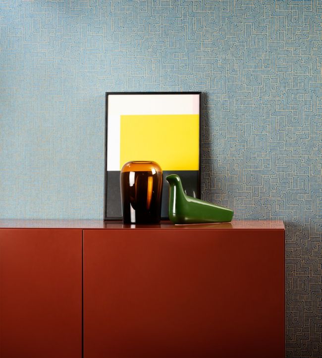 Turns Room Wallpaper - Teal