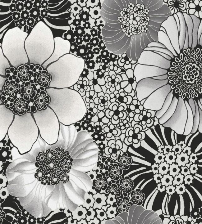Anemones Wallpaper - Gray