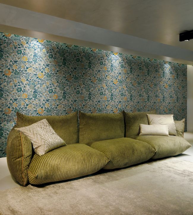 Oriental Garden Room Wallpaper - Green